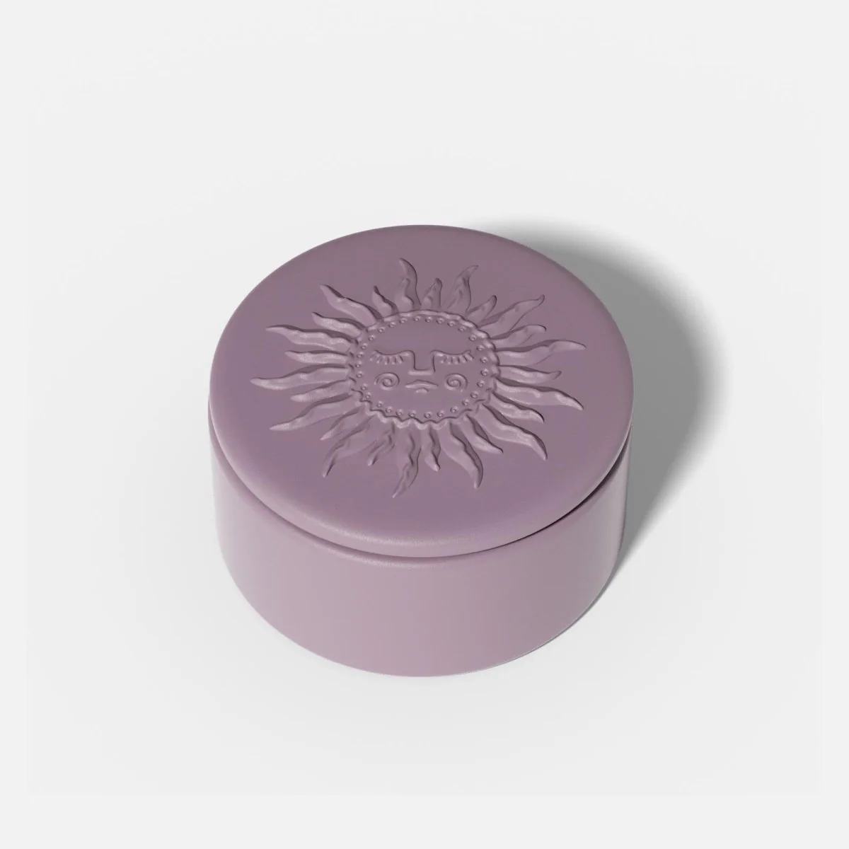 Sun Totem Candle Jar Silicone Mold - Short