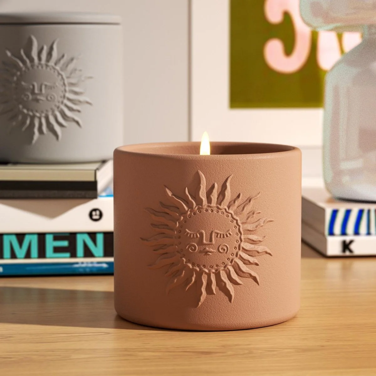Sun Totem Candle Jar Silicone Mold - Tall - Image 4