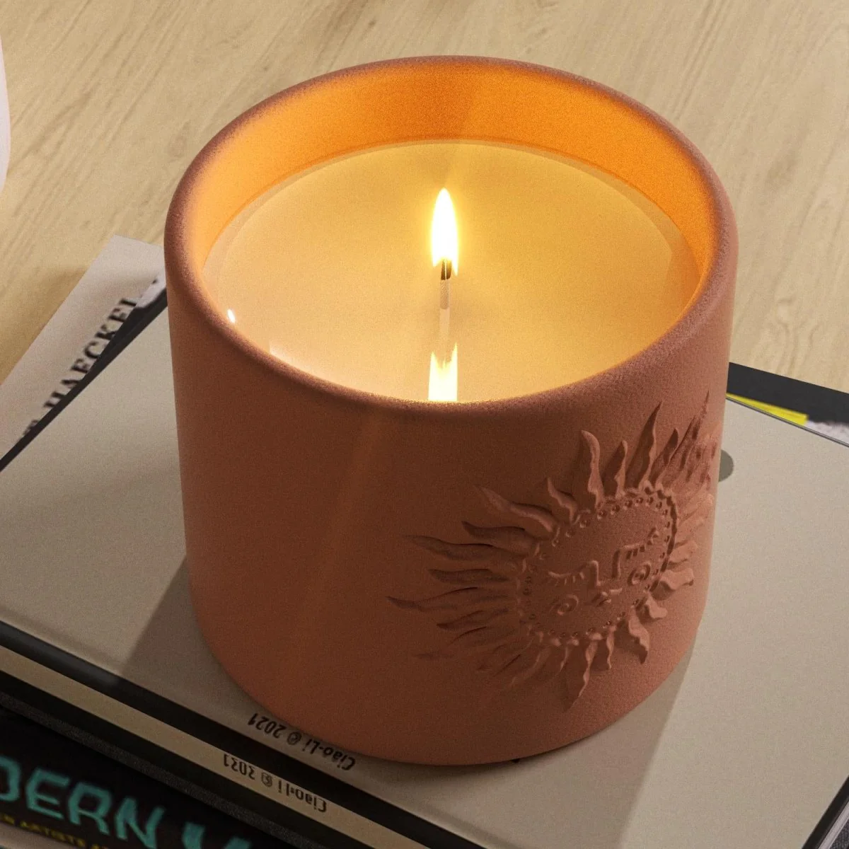 Sun Totem Candle Jar Silicone Mold - Tall - Image 5
