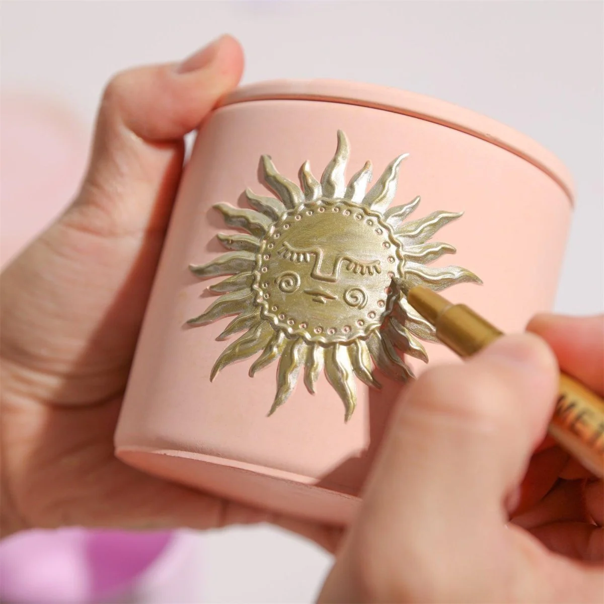 Sun Totem Candle Jar Silicone Mold - Tall - Image 9