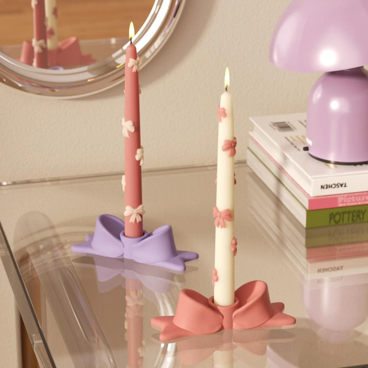 Sweet Bowtie Candle Holder Silicone Mold - Image 6