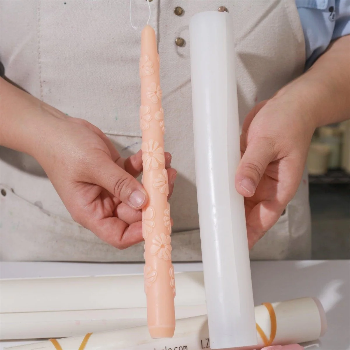 Petal Waltz Taper Candle Silicone Mold -Ⅰ - Image 3