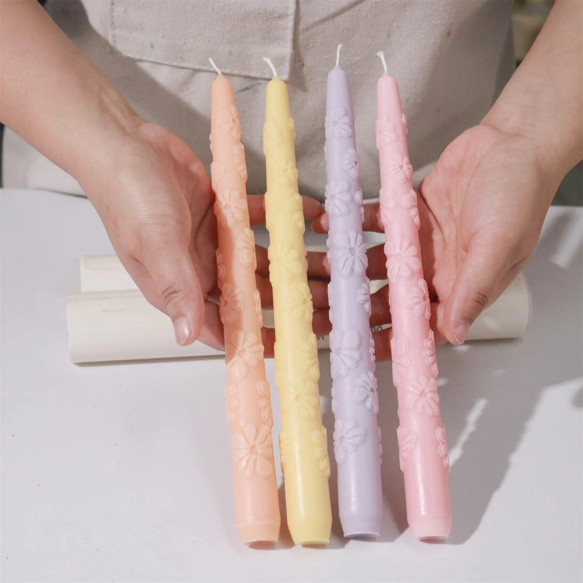 Petal Waltz Taper Candle Silicone Mold -Ⅰ - Image 4