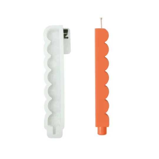 Zigzag Wave Taper Candle Silicone Mold - Image 8
