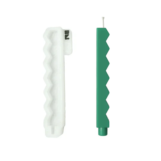 Zigzag Peak Taper Candle Silicone Mold - Image 8