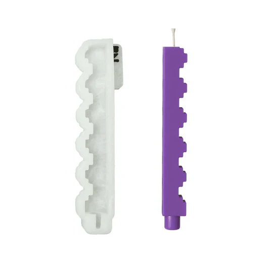 Zigzag Step Taper Candle Silicone Mold - Image 8