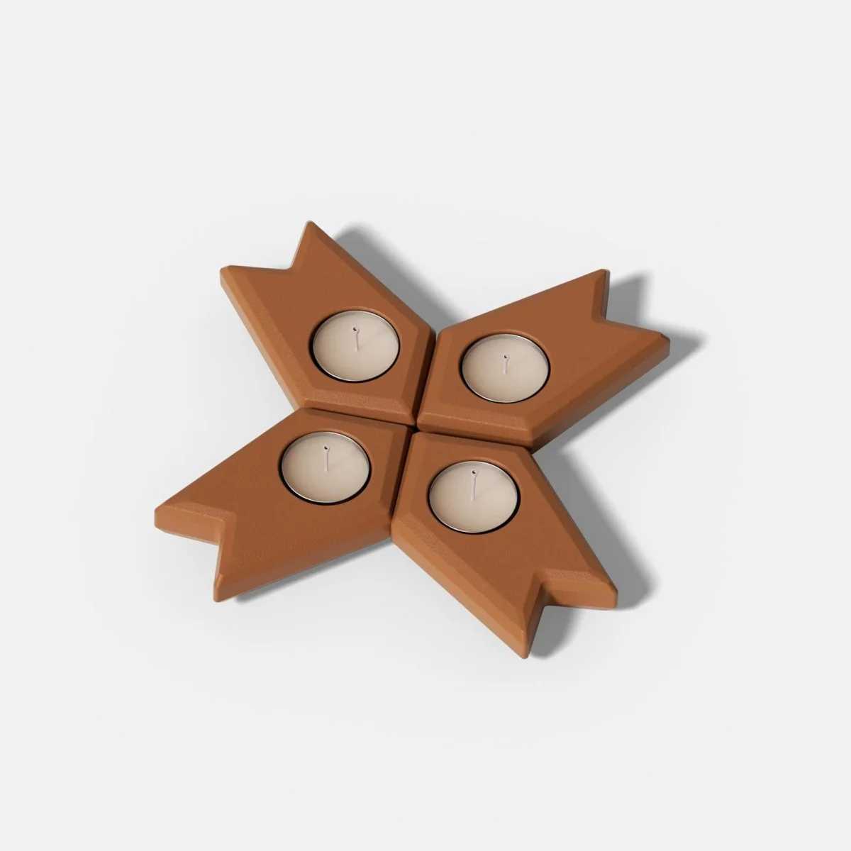 Advent Glow Puzzle Tealight Candle Holder Siicone Mold