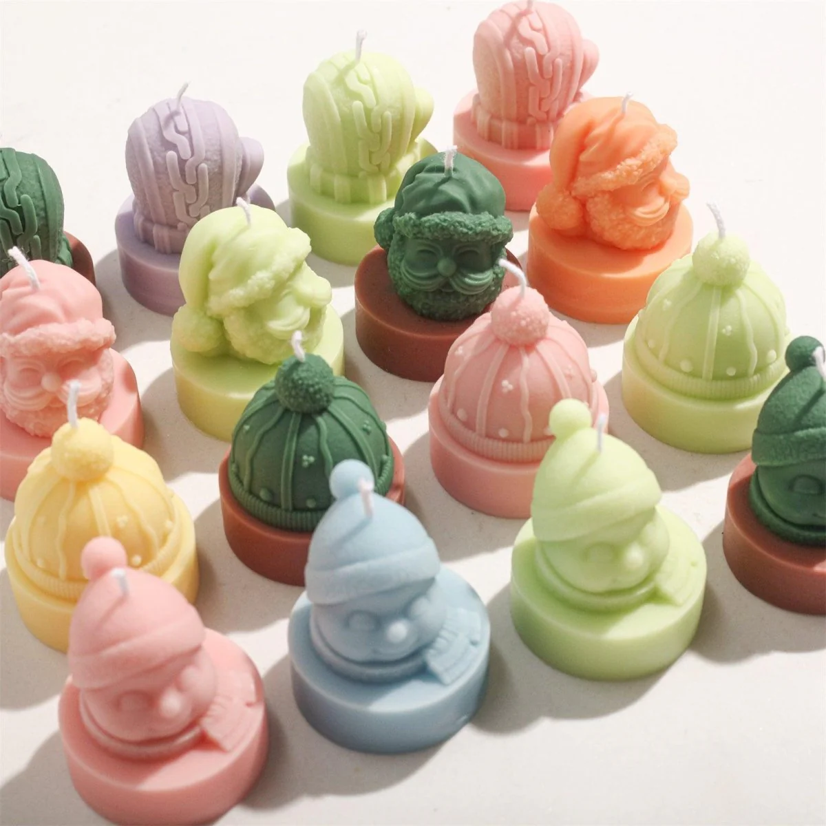 Jolly Winter Characters Tealight Candle Silicone Mold Collection - Image 9