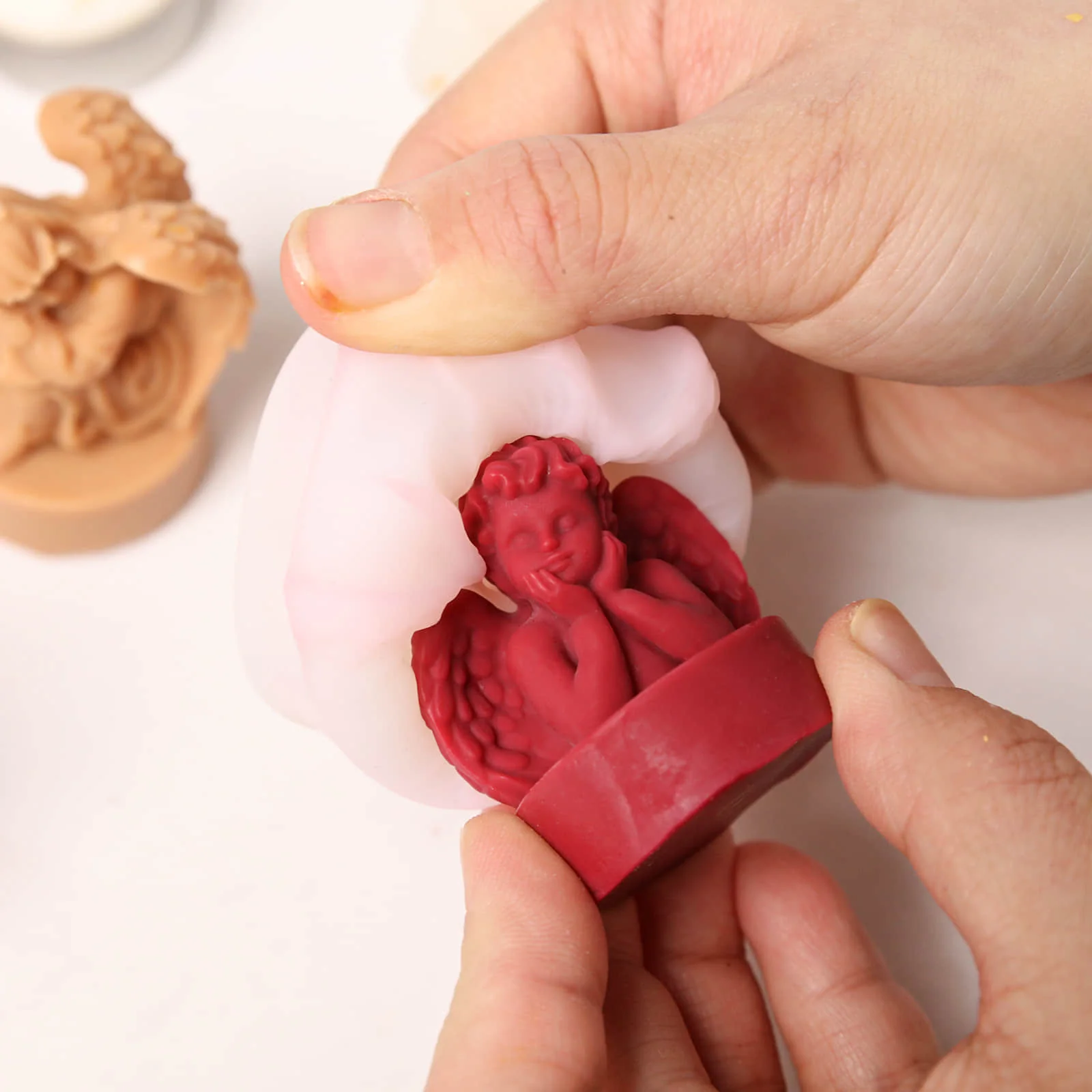 Dreamy Angel Tealight Candle Silicone Mold Collection - Image 6