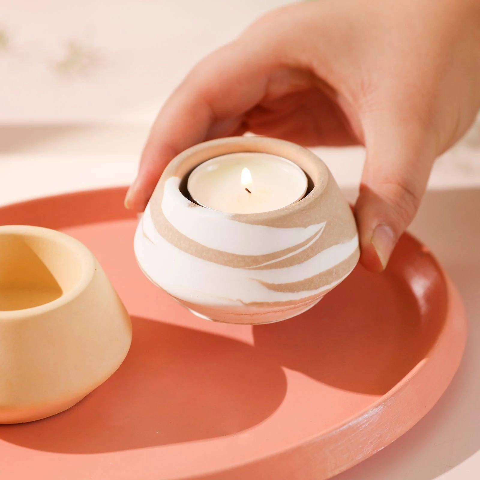 Zen Stone Tealight Candle Holder Silicone Mold - Image 5