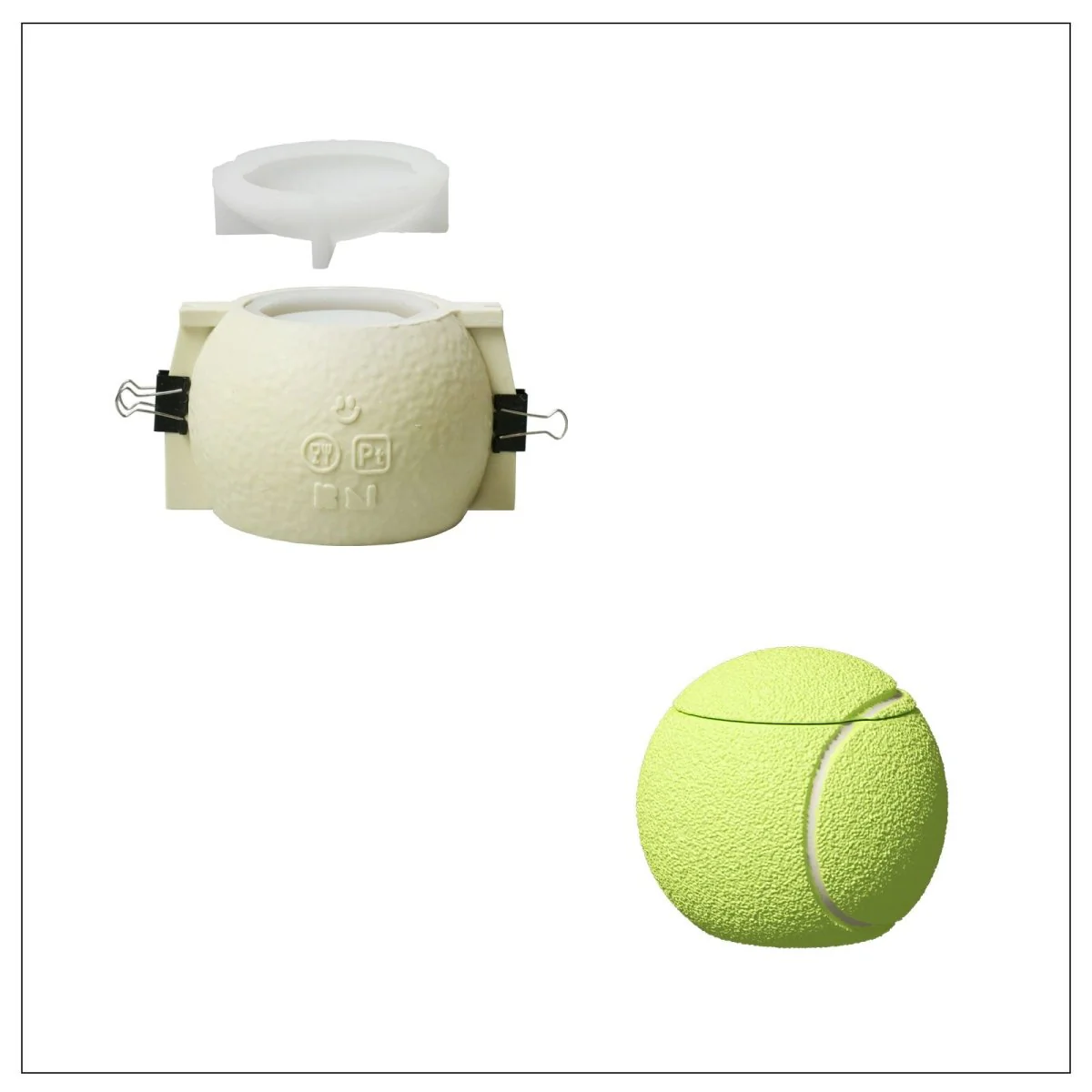 Tennis Ace Candle Jar Silicone Mold - Image 9
