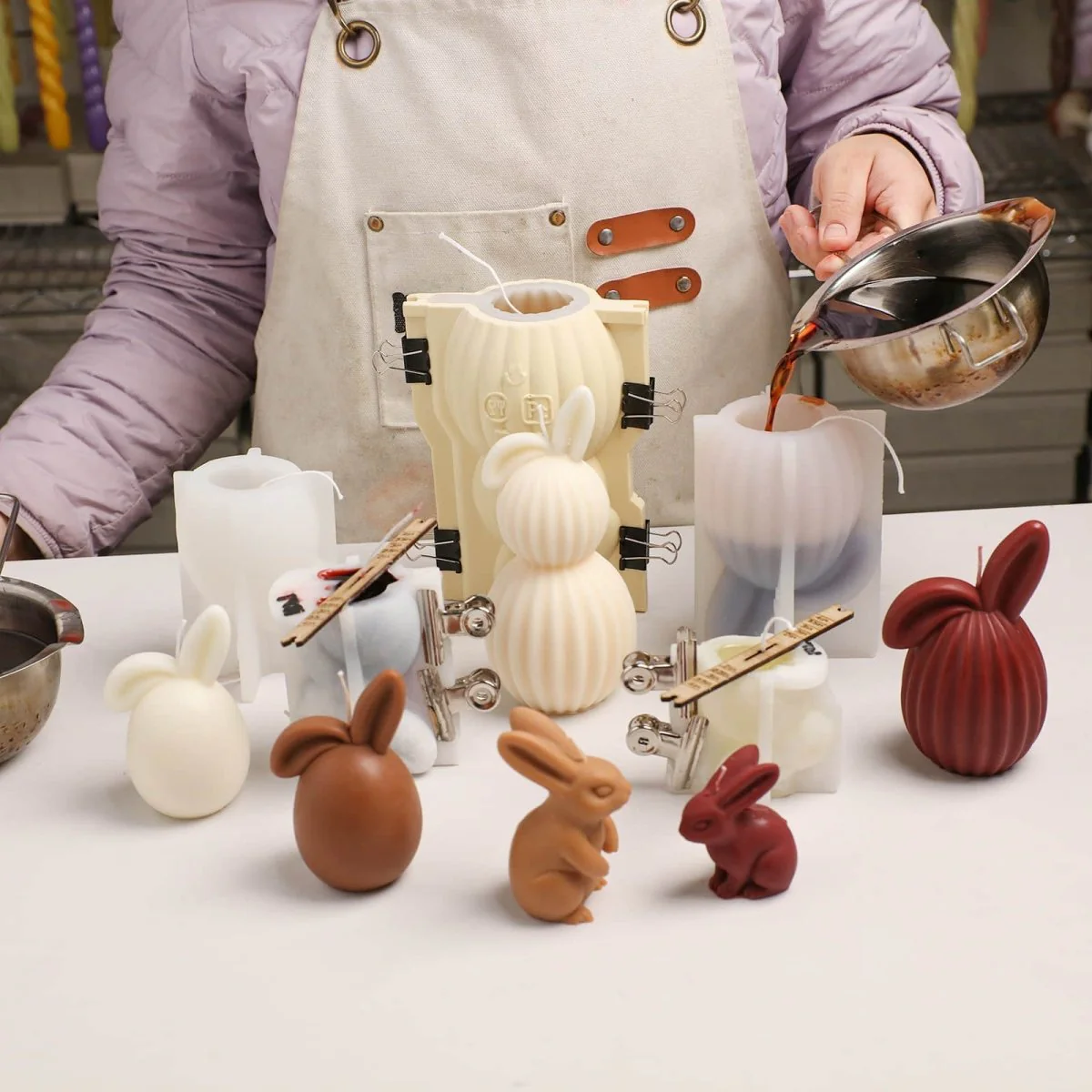 The Little Bunny Party Candle Silicone Mold Collection - Image 4