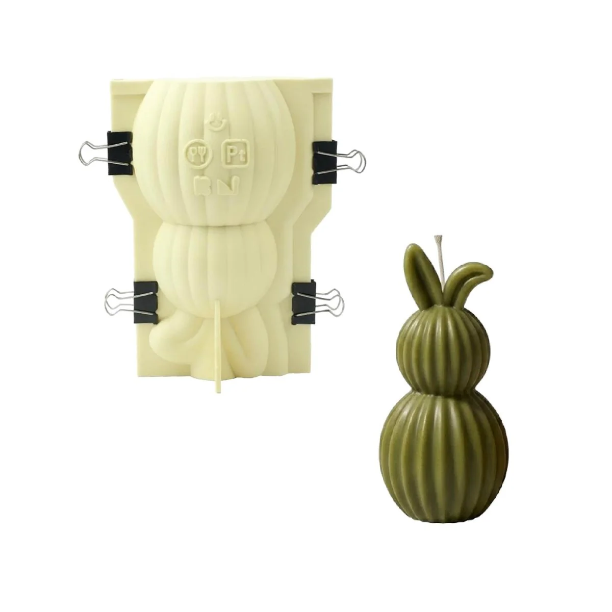 The Little Bunny Show Candle Silicone Mold Collection - Image 12