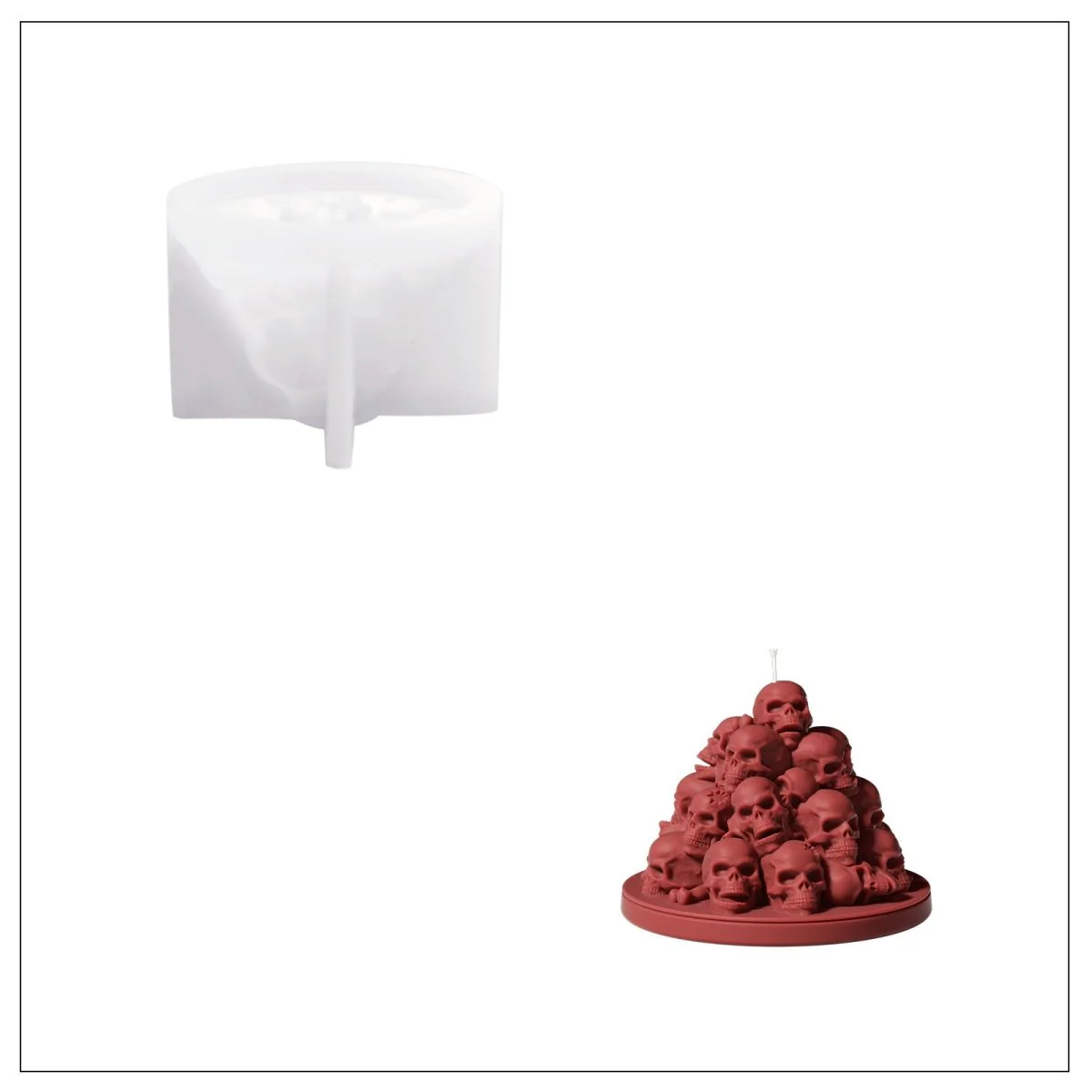 The Skull Mound Candle Silicone Mold - Image 11