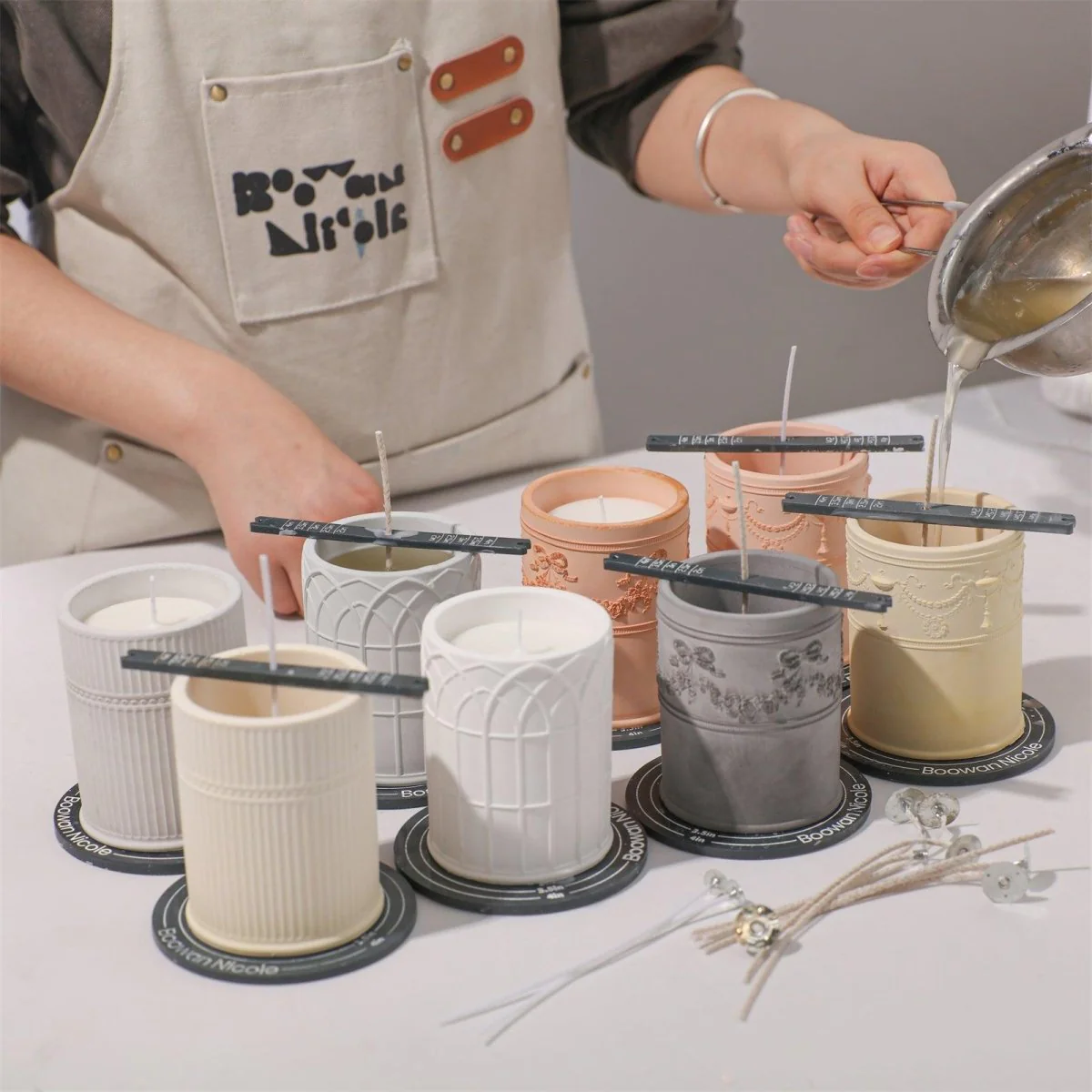 Traces of the Palace Candle Jar Silicone Mold & 9 oz Candle Refill Silicone Mold Collection - Image 3