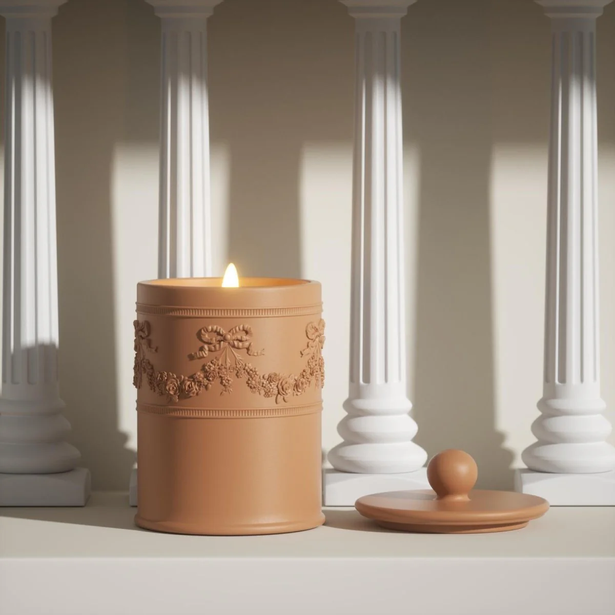 Traces of the Palace Candle Jar Silicone Mold & 9 oz Candle Refill Silicone Mold Collection - Image 5