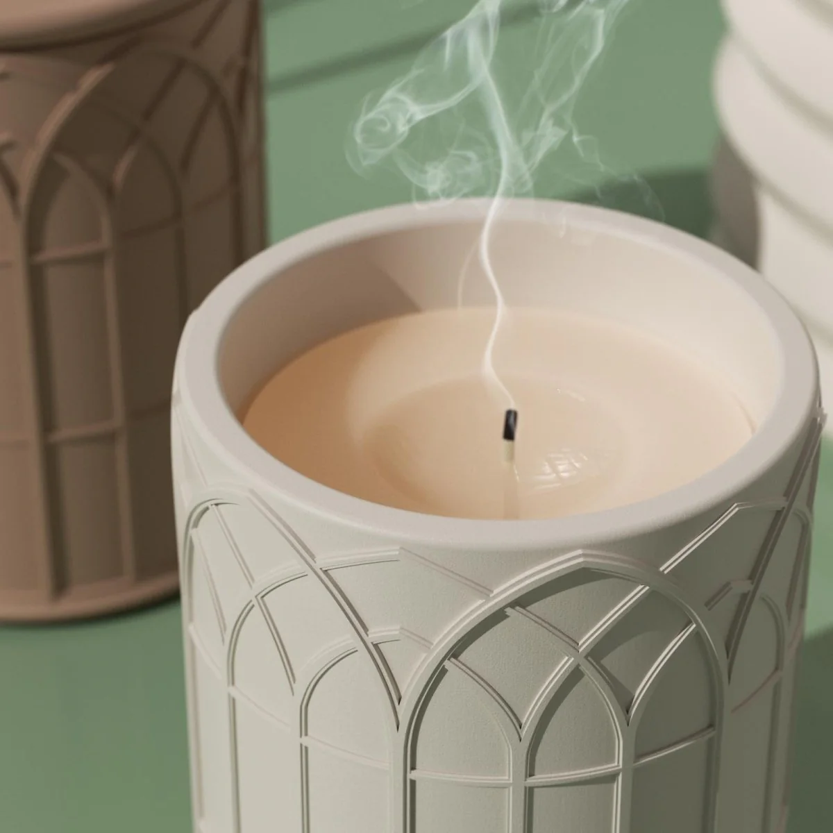 Traces of the Palace Candle Jar Silicone Mold & 9 oz Candle Refill Silicone Mold Collection - Image 6