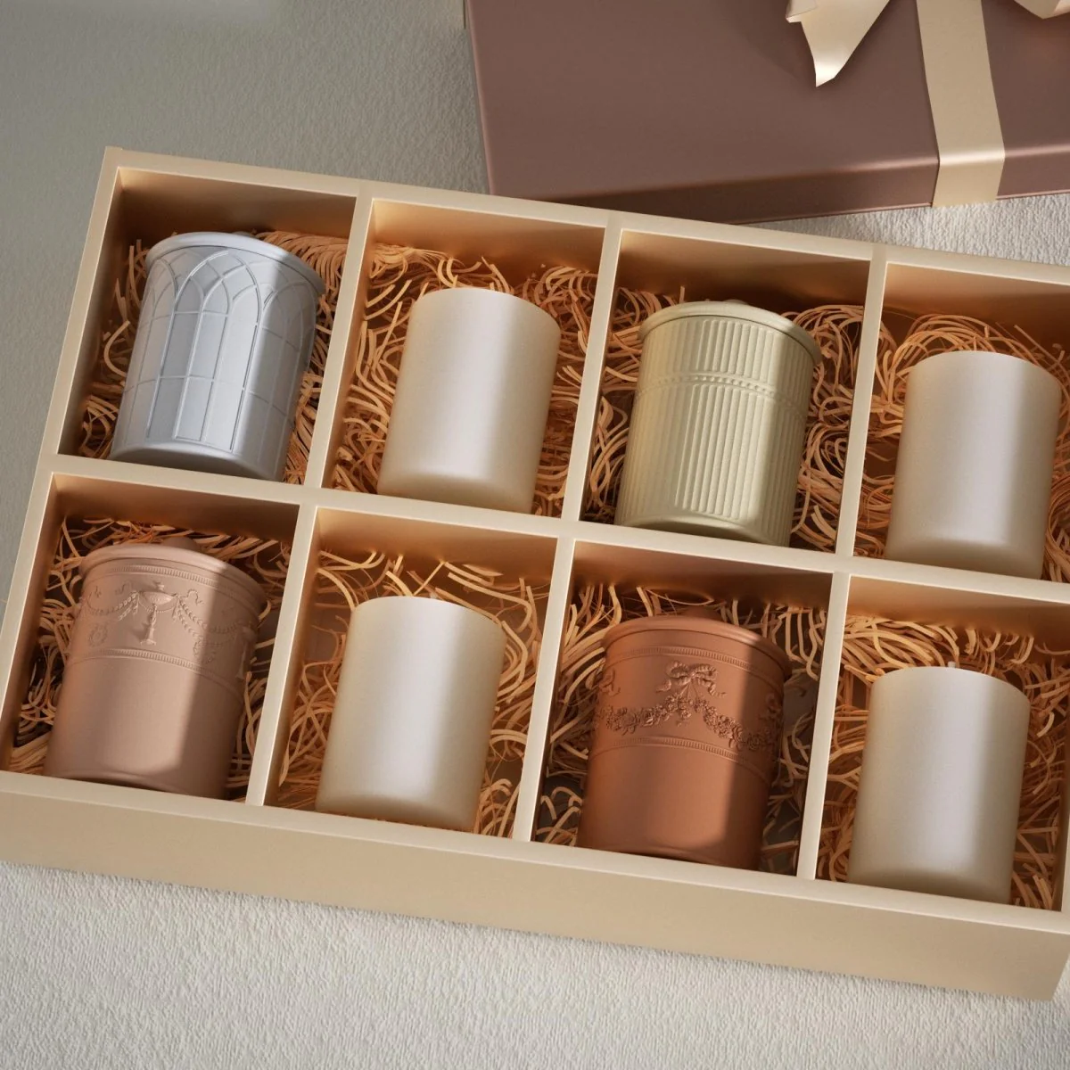 Traces of the Palace Candle Jar Silicone Mold & 9 oz Candle Refill Silicone Mold Collection - Image 8