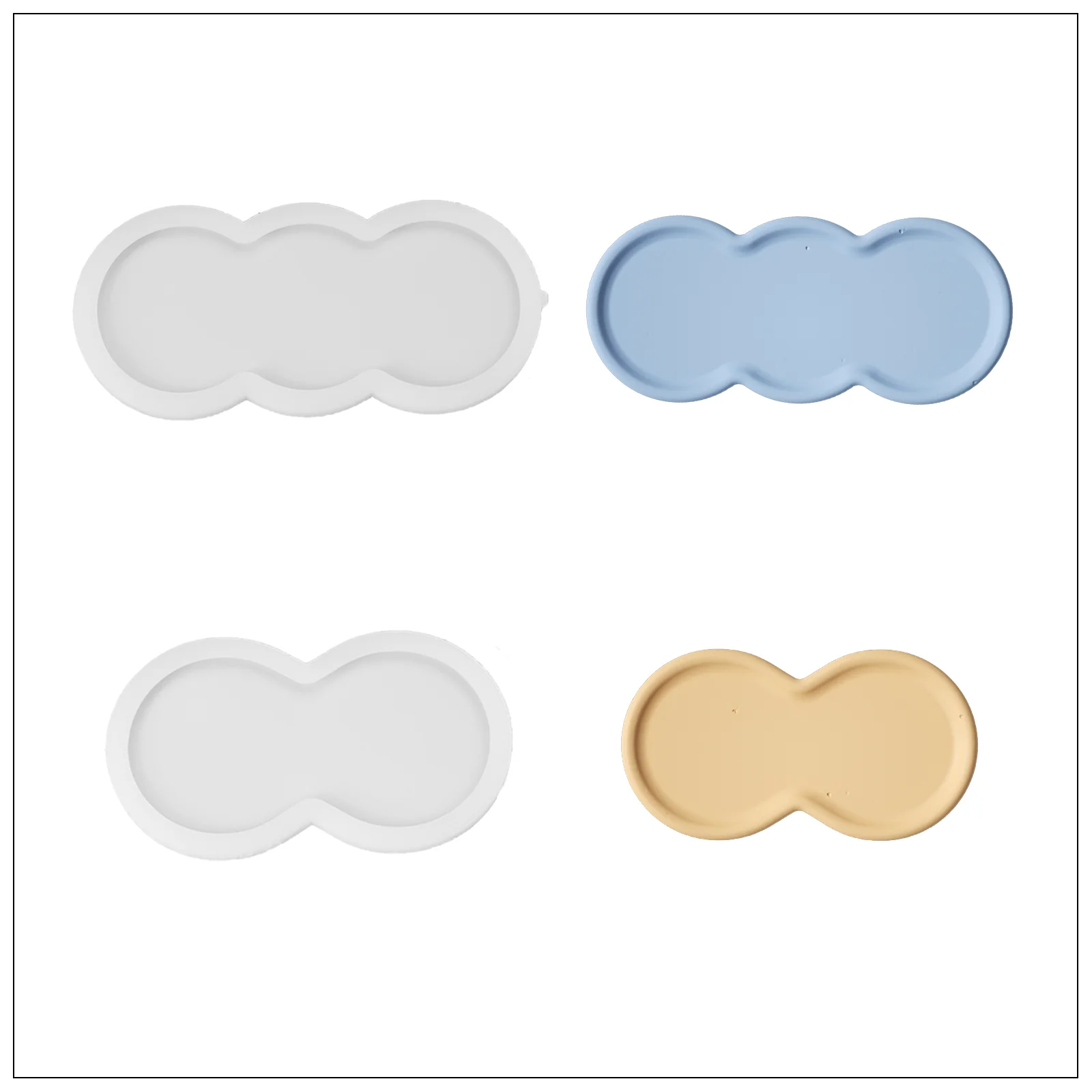 Triple-Nut Peanut-Shaped Tray Silicone Mold - Image 10