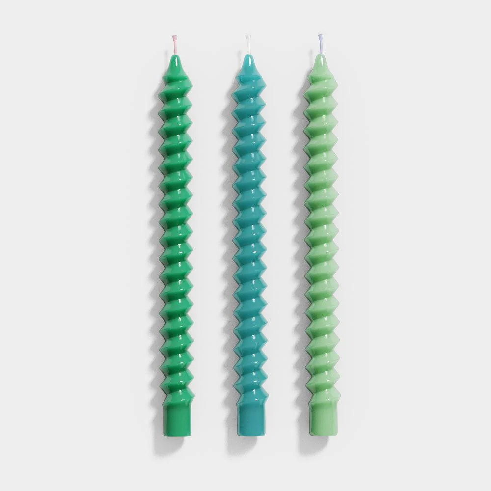 Naturally Spiral Long Taper Candle Silicone Mould