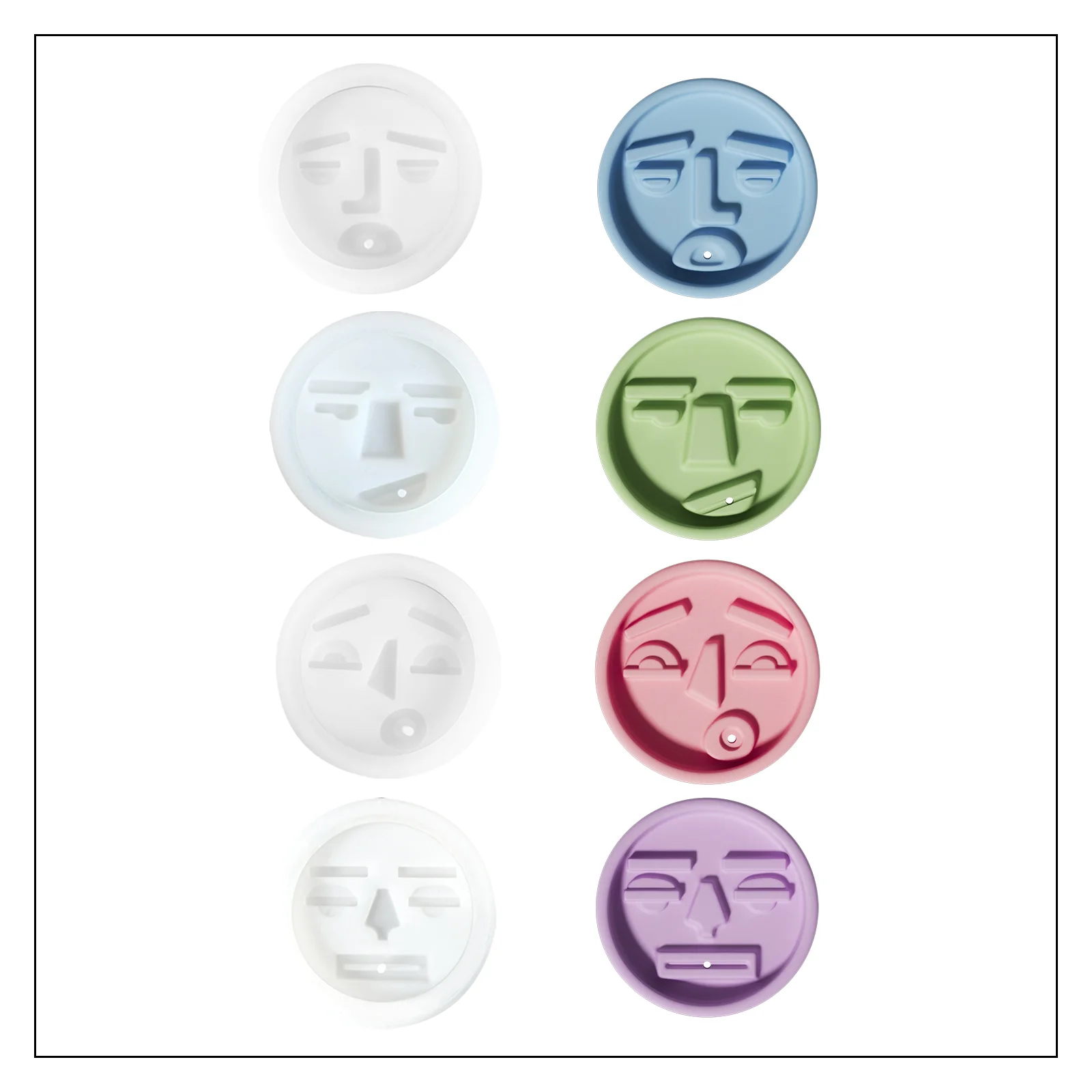 Ugly Face Incense Holder Silicone Mold - Image 8