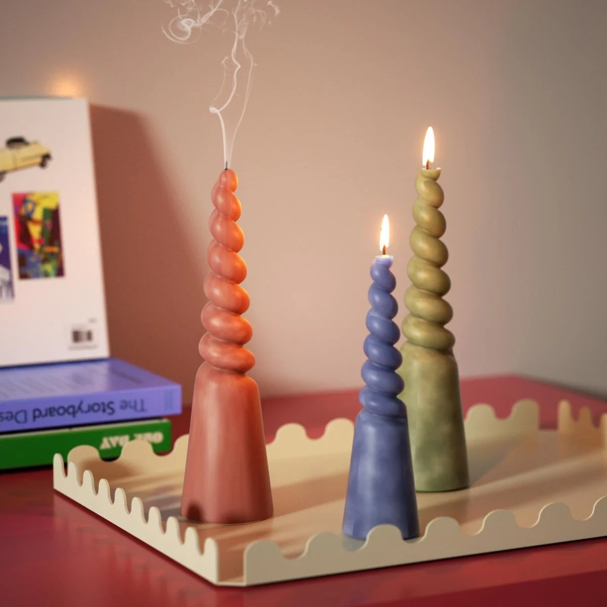 Unicorn Flame Pillar Candle Silicone Mold Collection - Image 5