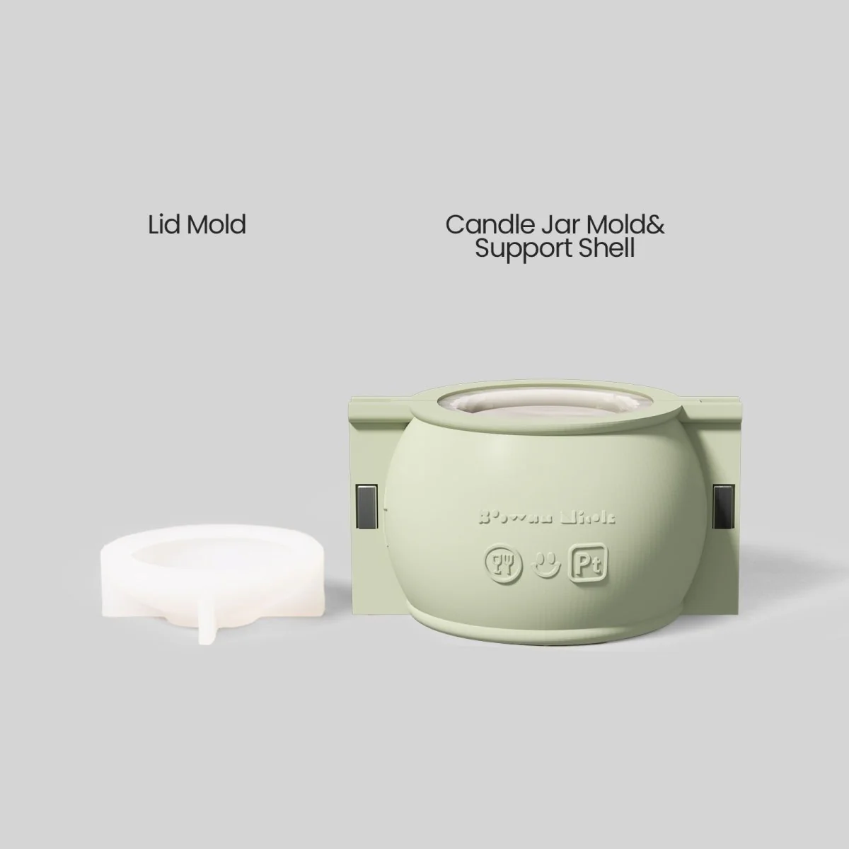 UP Vibe × Boowan Nicole ｜ Sports Series: 11oz Baseball Candle Jar Silicone Mold - Image 10