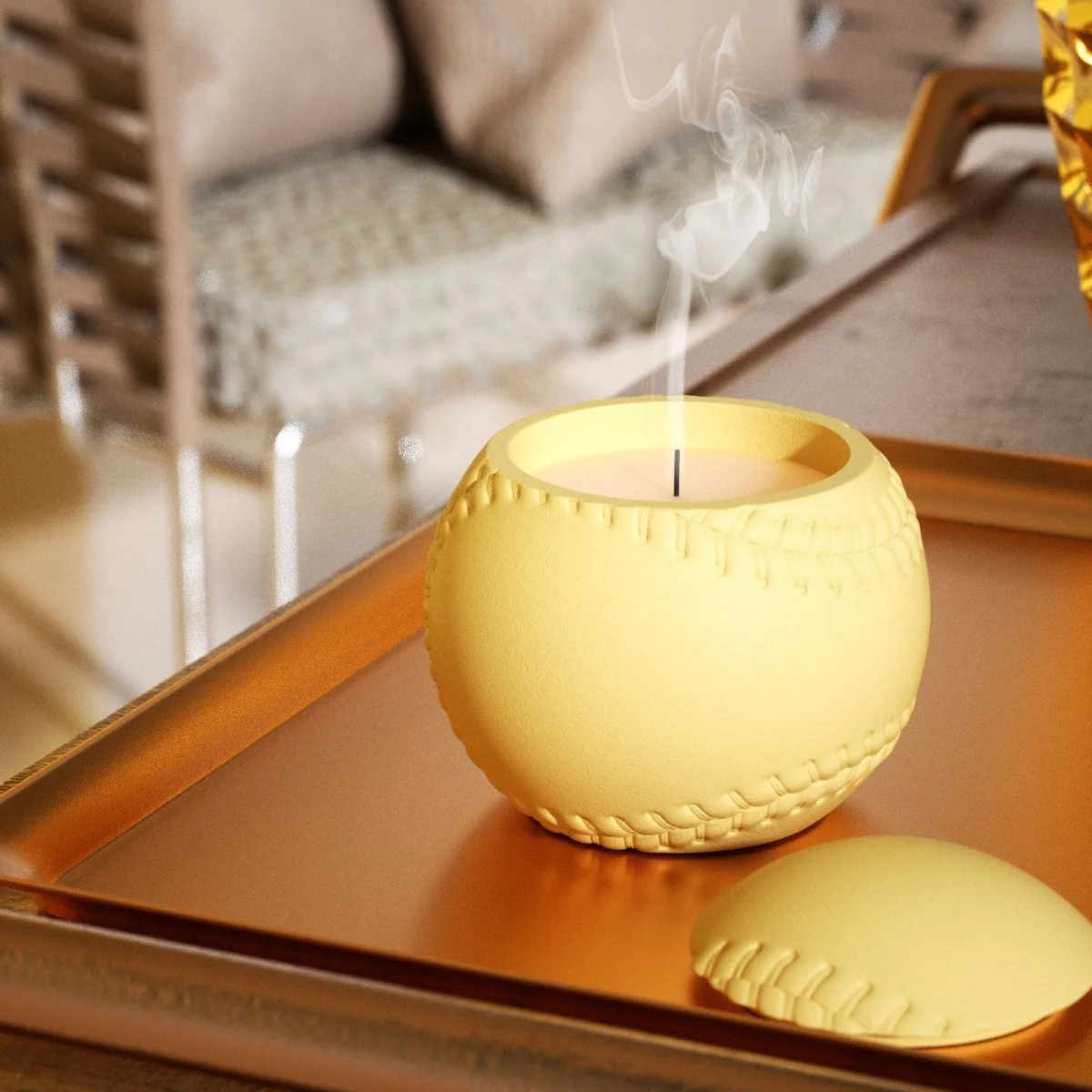 UP Vibe × Boowan Nicole ｜ Sports Series: 11oz Baseball Candle Jar Silicone Mold - Image 5