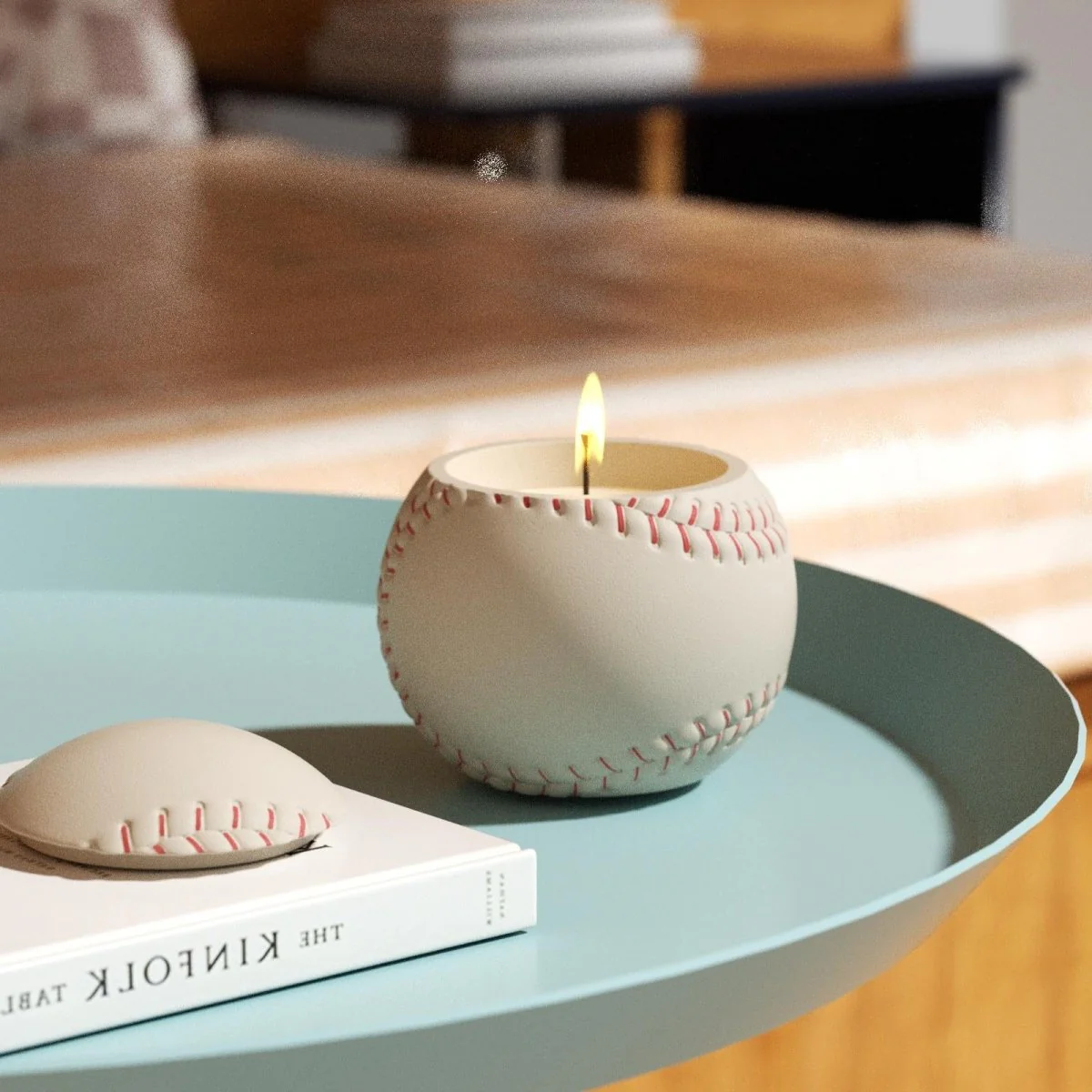 UP Vibe × Boowan Nicole ｜ Sports Series: 11oz Baseball Candle Jar Silicone Mold - Image 6