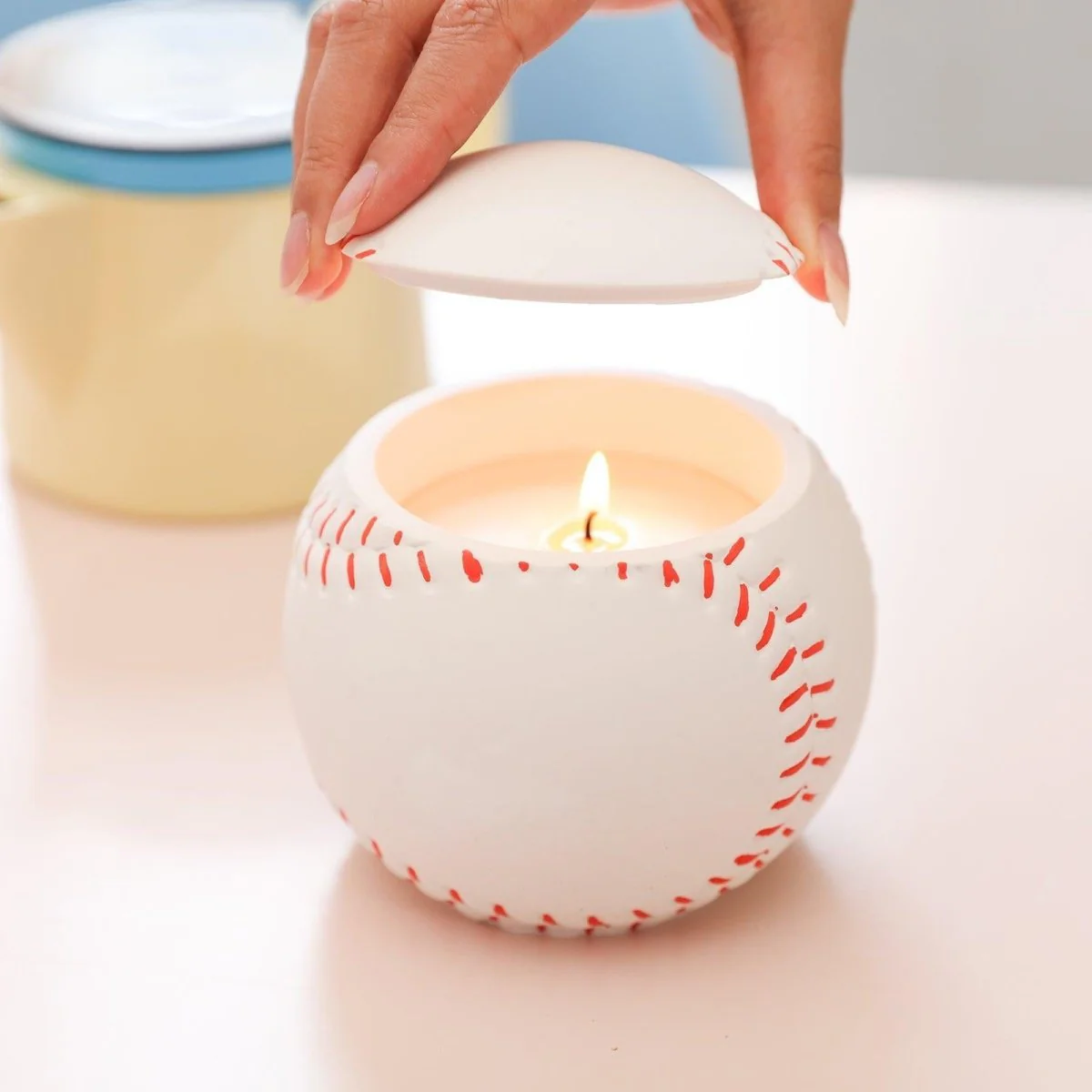 UP Vibe × Boowan Nicole ｜ Sports Series: 11oz Baseball Candle Jar Silicone Mold - Image 8