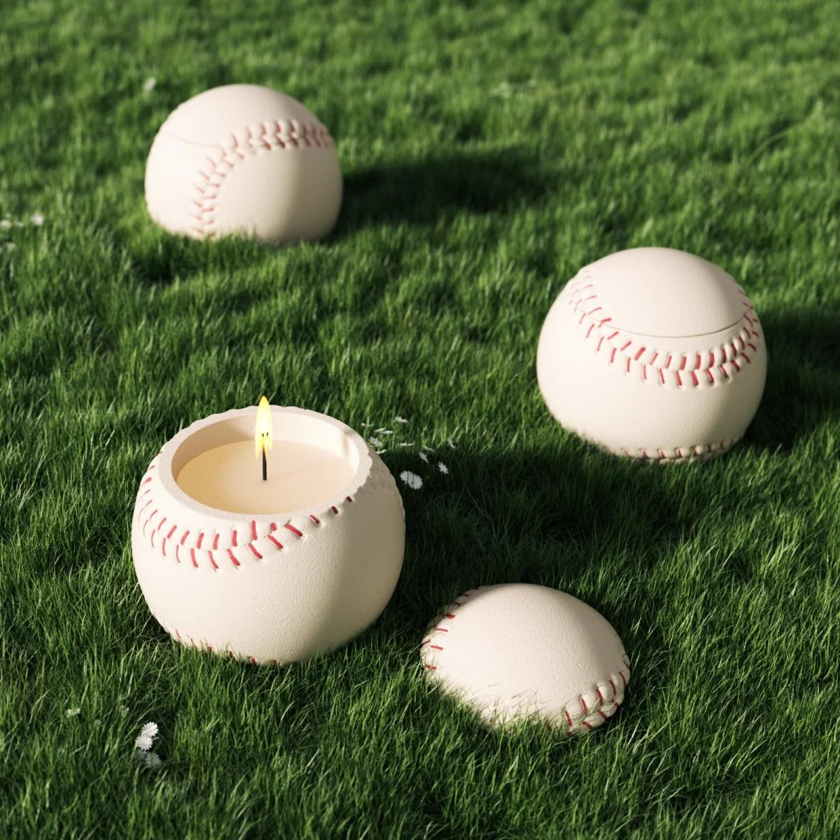 UP Vibe × Boowan Nicole ｜ Sports Series: 11oz Baseball Candle Jar Silicone Mold - Image 9