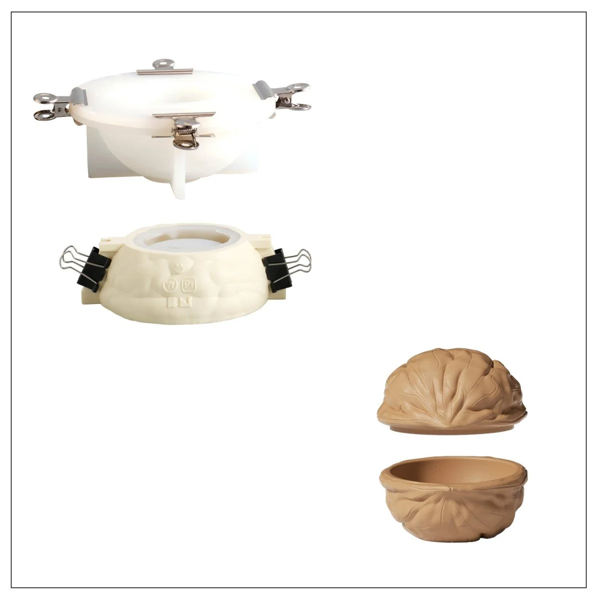 Walnut Shell Candle Jar & Candle Refill Silicone Mold Collection - Image 8