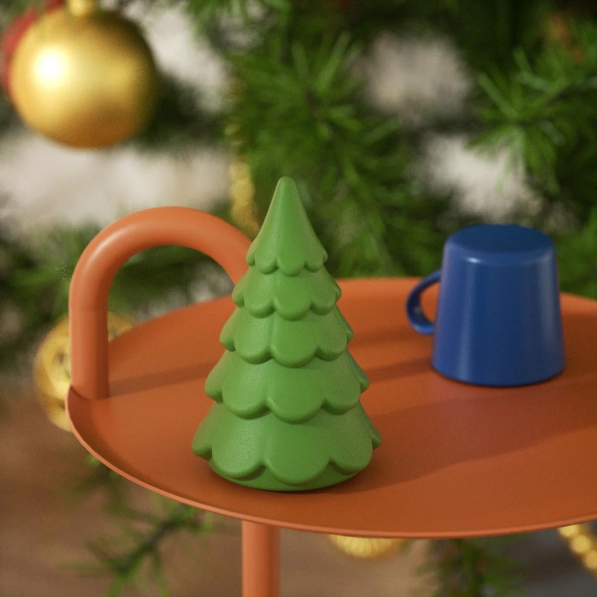 3oz Winter Wonderland Wavy Christmas Tree Candle Jar Silicone Mold - Image 4