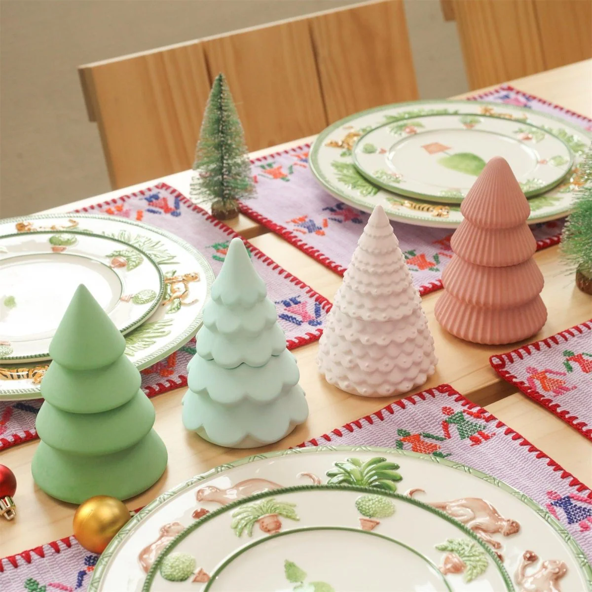 3oz Winter Wonderland Wavy Christmas Tree Candle Jar Silicone Mold - Image 9