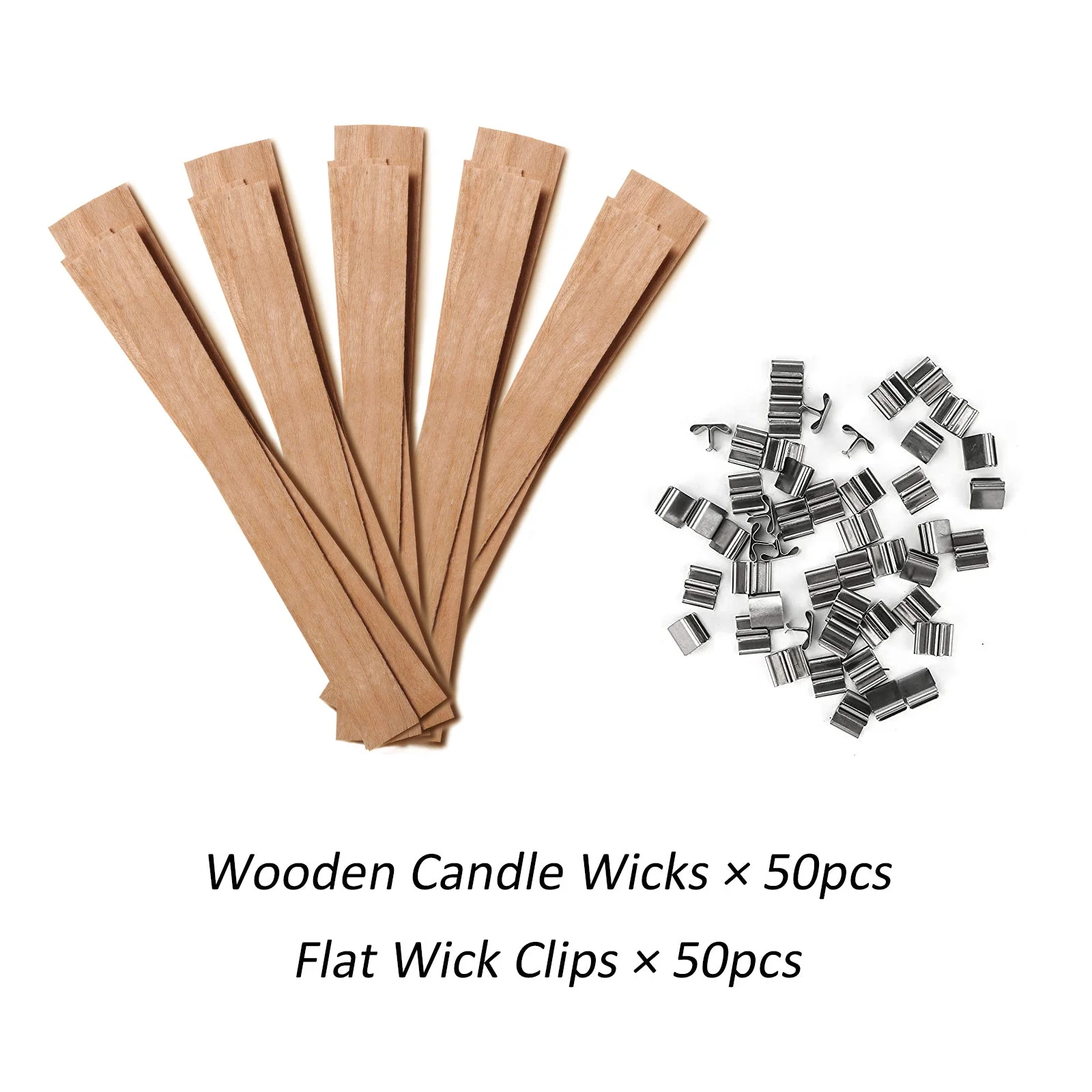 Wooden Candle Wicks & Flat Wick Clips - Image 3