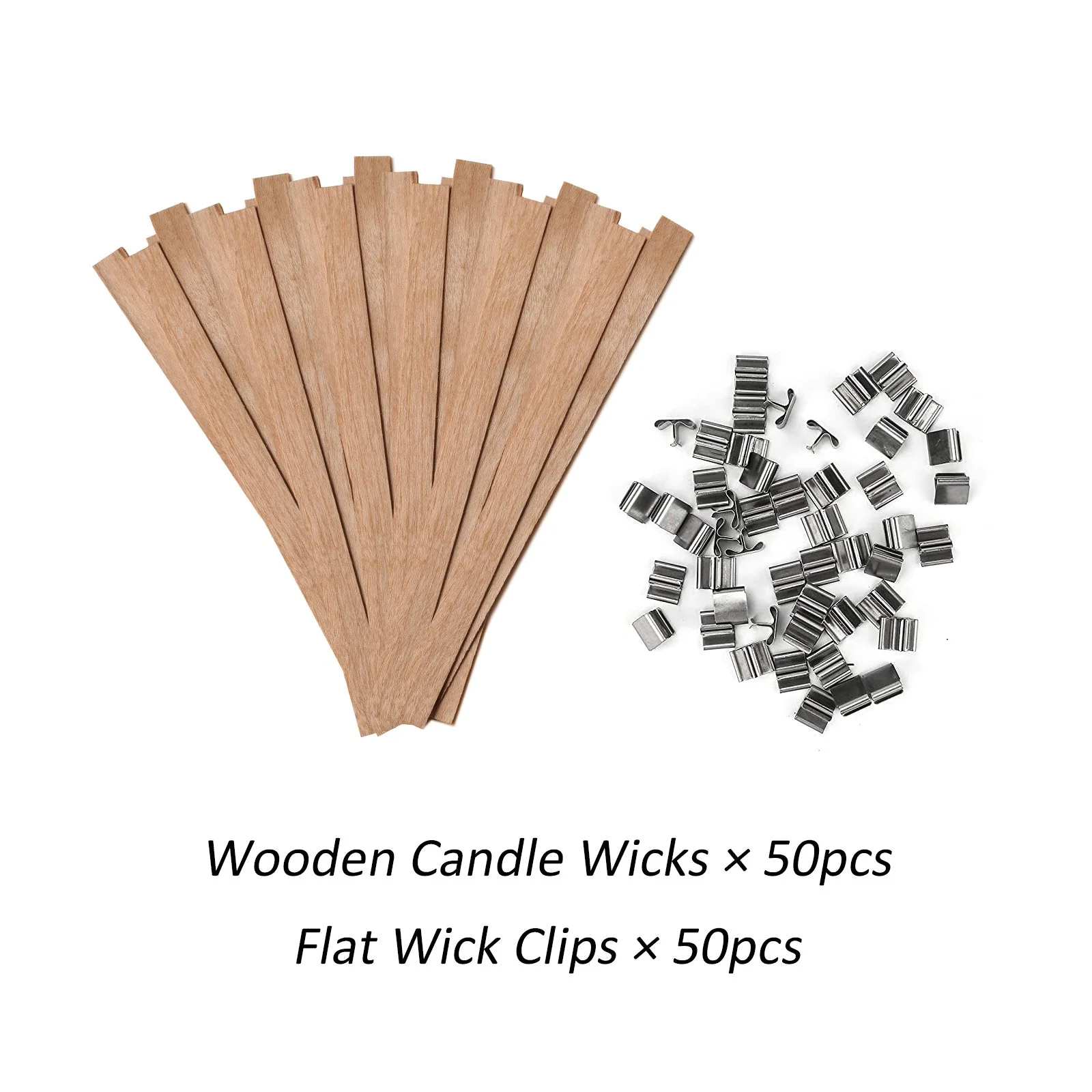 Wooden Candle Wicks & Flat Wick Clips - Image 4