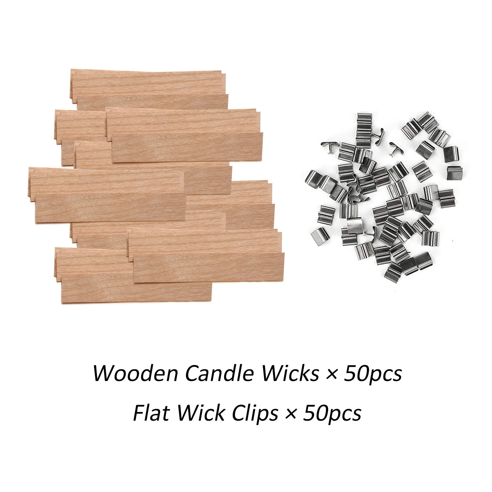 Wooden Candle Wicks & Flat Wick Clips - Image 5