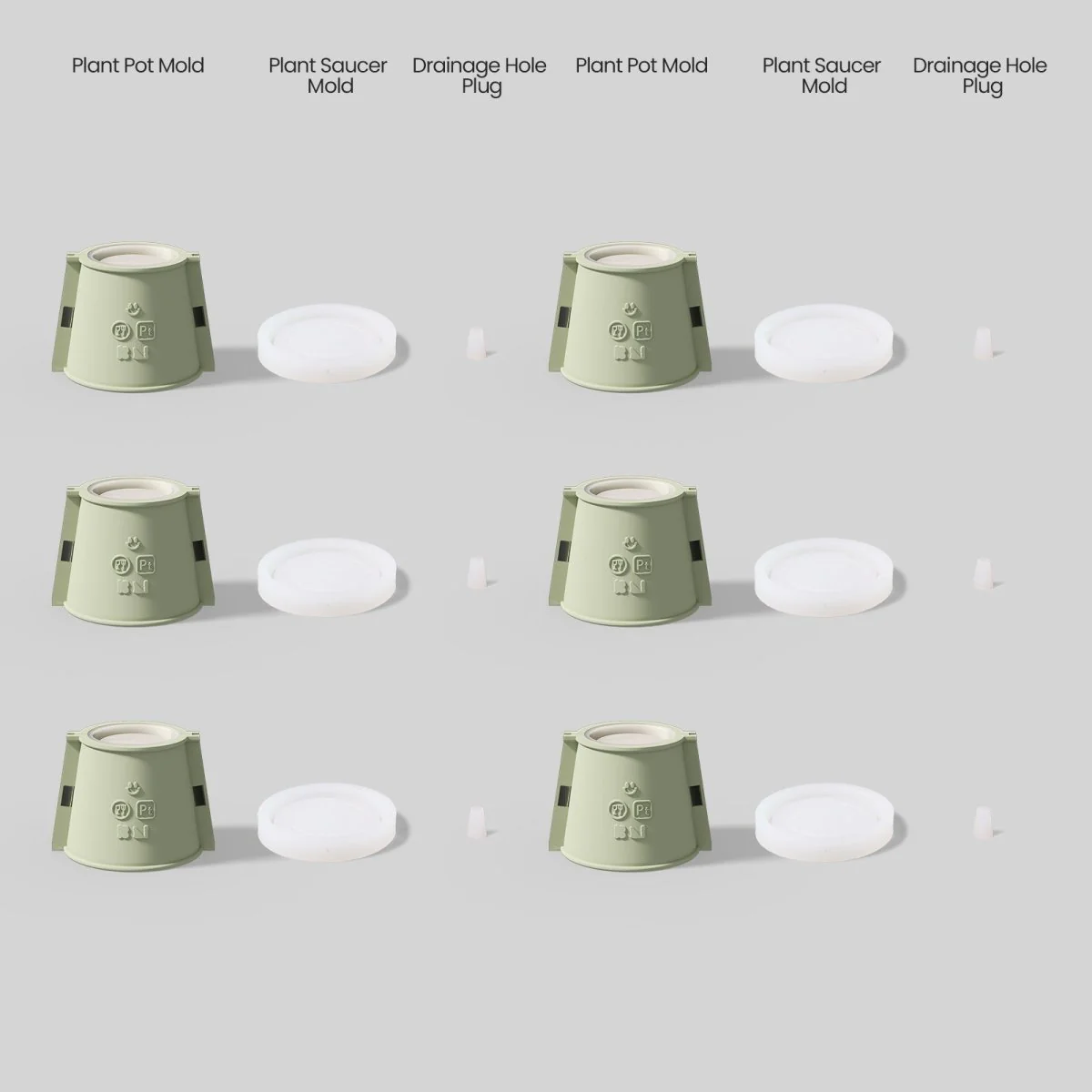 Words of Blessing Plant Pot Silicone Mold Collection - Image 11