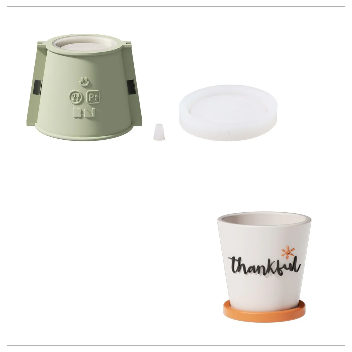 Words of Blessing Plant Pot Silicone Mold Collection - Image 17