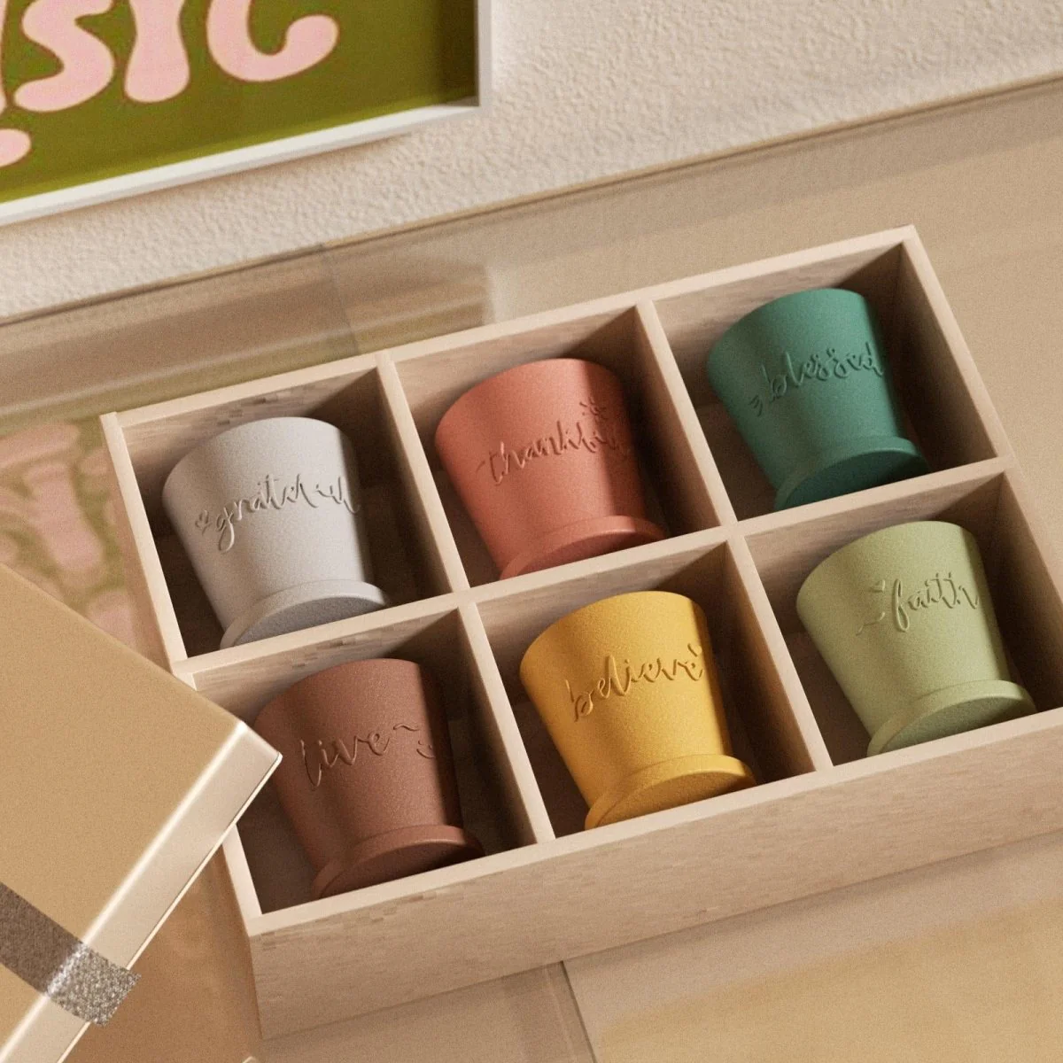 Words of Blessing Plant Pot Silicone Mold Collection - Image 8