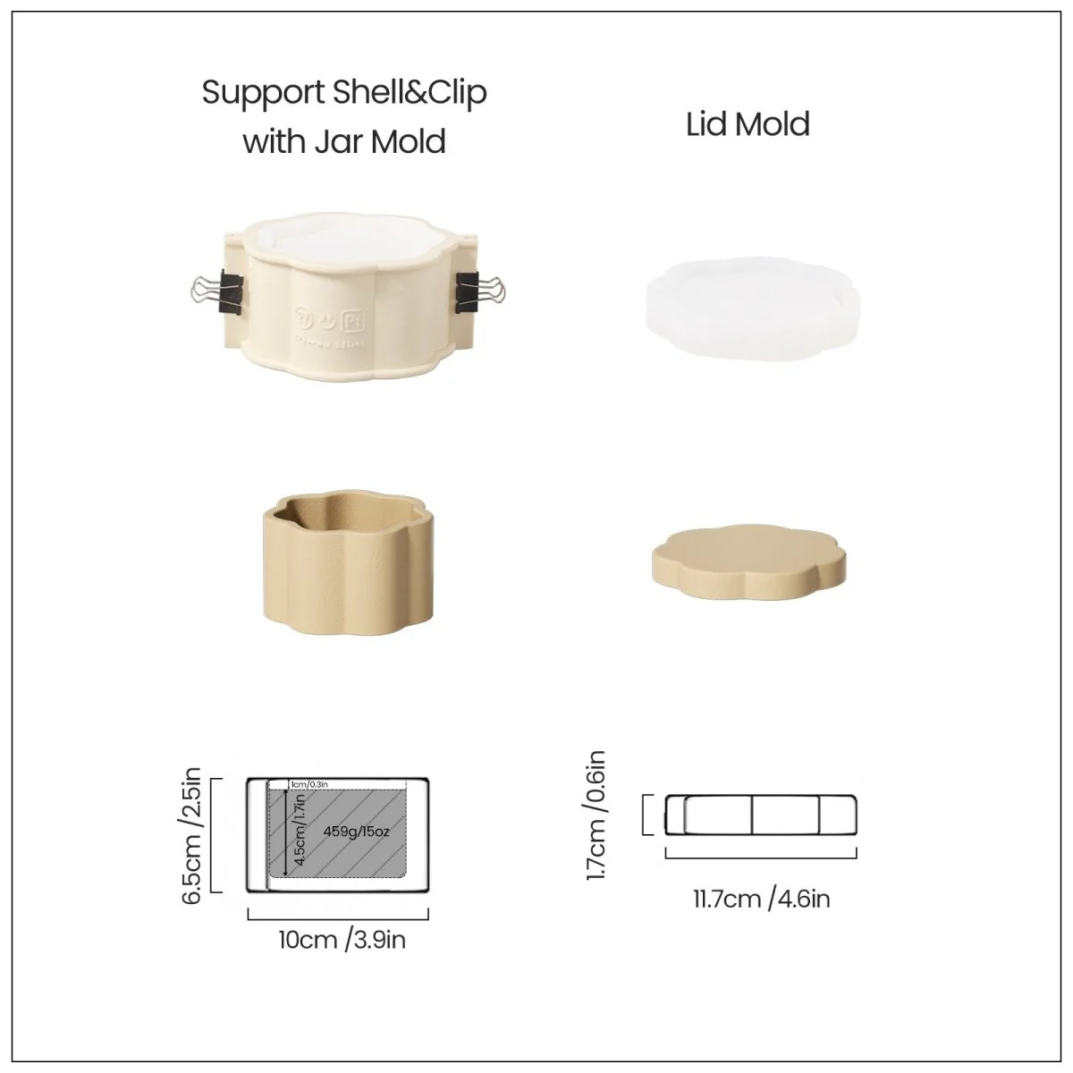 Floral Column Storage Jar Silicone Mold - Image 11