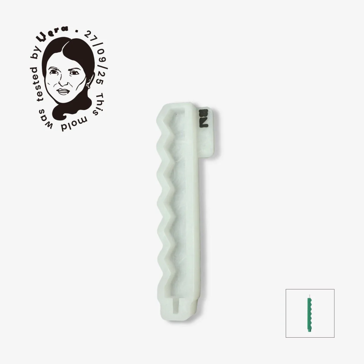 Zigzag Taper Candle Silicone Mold - Image 15